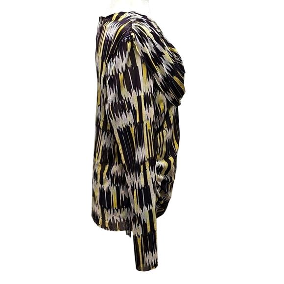 Piper & Sparrow Womens Plus Slouch Neck Long Sleeve Geometric Print Top Size 2X - Picture 3 of 9